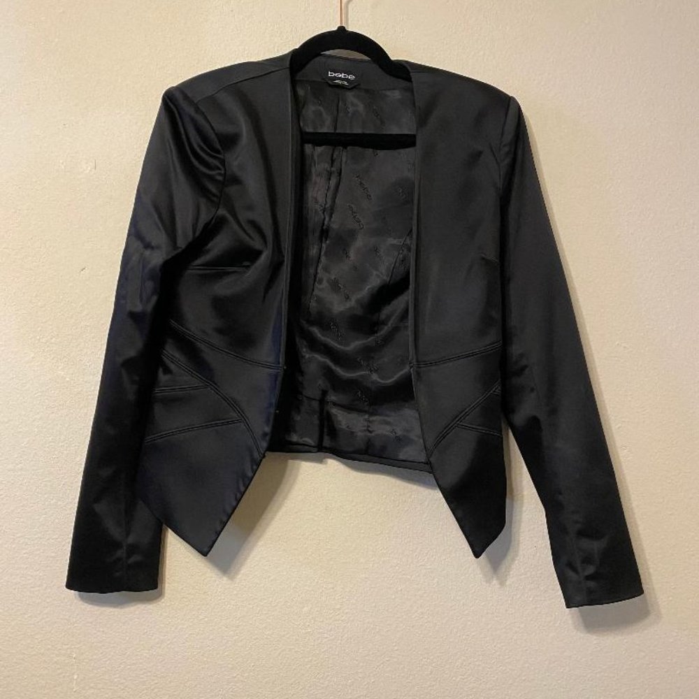 Bebe Satan Black Blazer